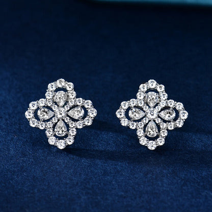 [LORA]LOOP EARRINGS FULL MOTIF DIAMOND 16MM