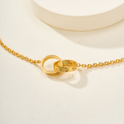 [LORA] LOVE BRACELET DOUBLE RING