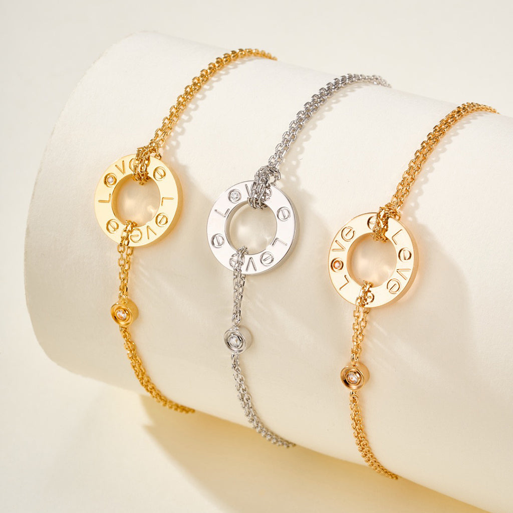 [LORA] LOVE BRACELET 2 DIAMOND