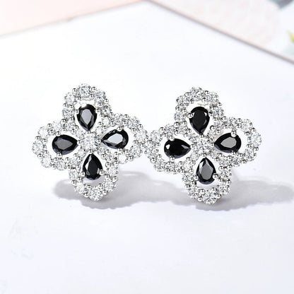 [LORA]LOOP EARRINGS FULL MOTIF DIAMOND 16MM