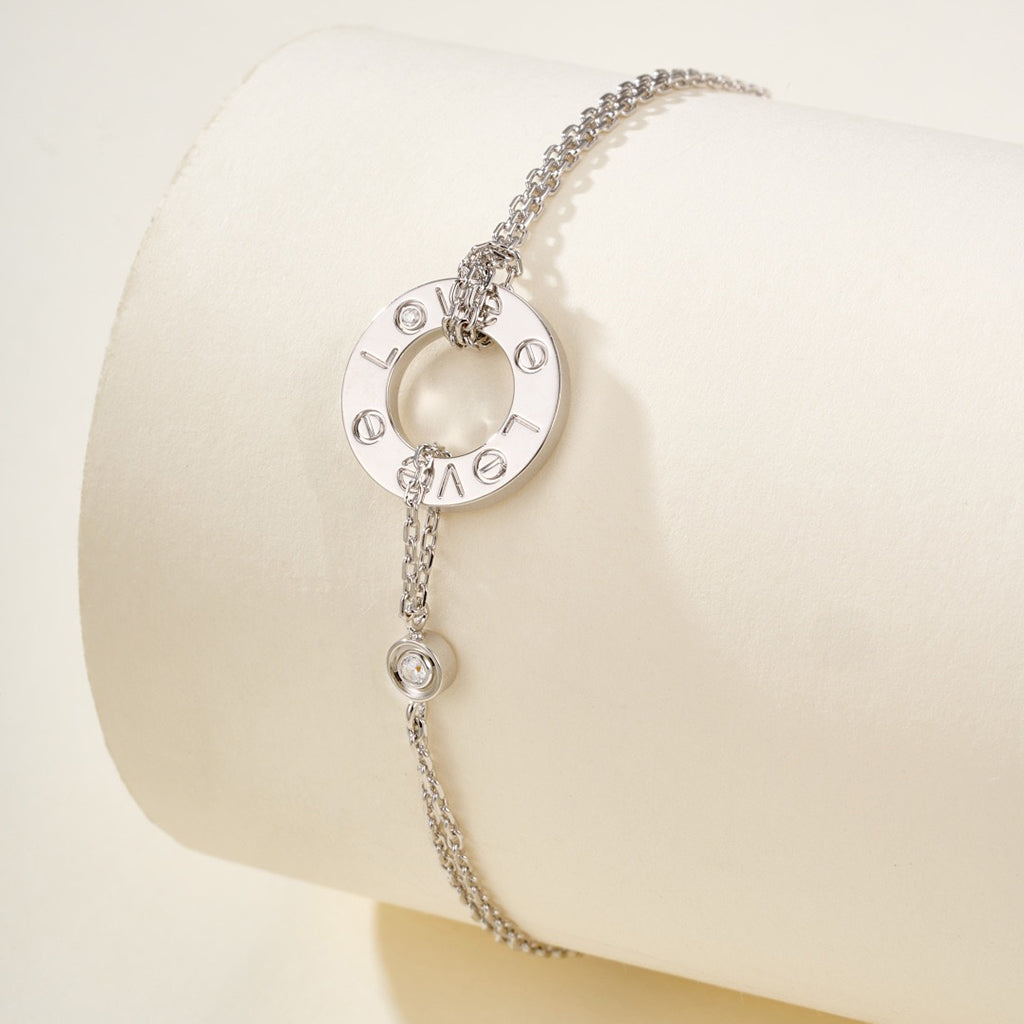 [LORA] LOVE BRACELET 2 DIAMOND