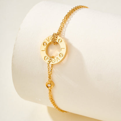 [LORA] LOVE BRACELET 2 DIAMOND