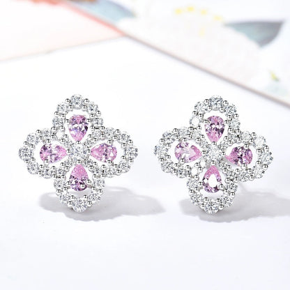 [LORA]LOOP EARRINGS FULL MOTIF DIAMOND 16MM