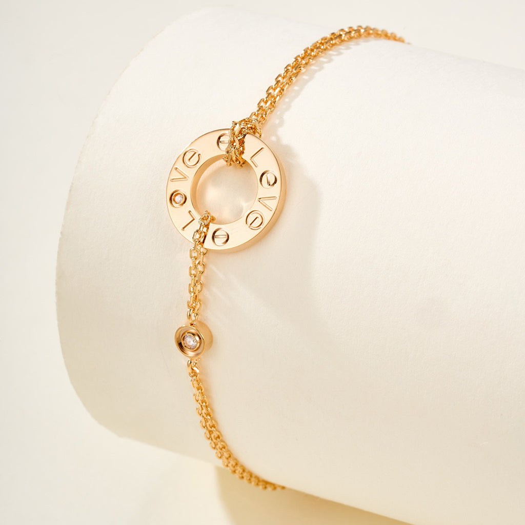 [LORA] LOVE BRACELET 2 DIAMOND