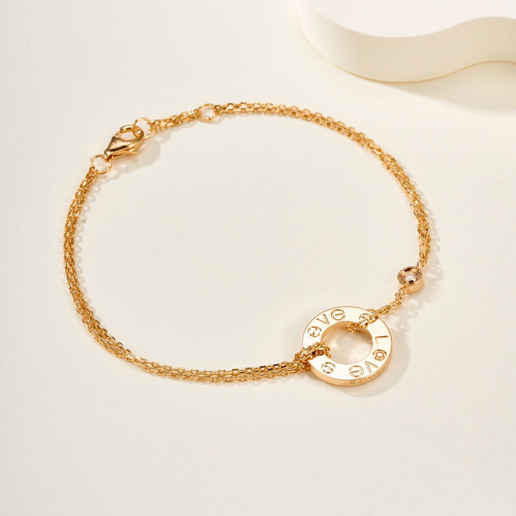 [LORA] LOVE BRACELET 2 DIAMOND