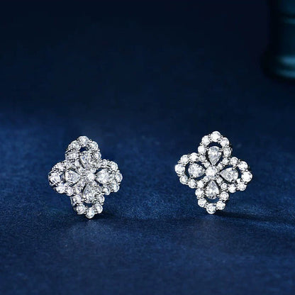 [LORA]LOOP EARRINGS FULL MOTIF DIAMOND 16MM