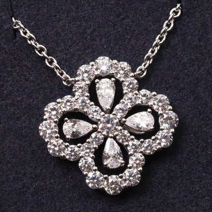 [LORA]LOOP NECKLACE FULL MOTIF DIAMOND 16MM MULTIPLE COLORS
