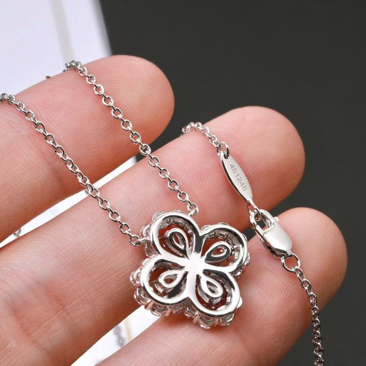 [LORA]LOOP NECKLACE FULL MOTIF DIAMOND 16MM MULTIPLE COLORS