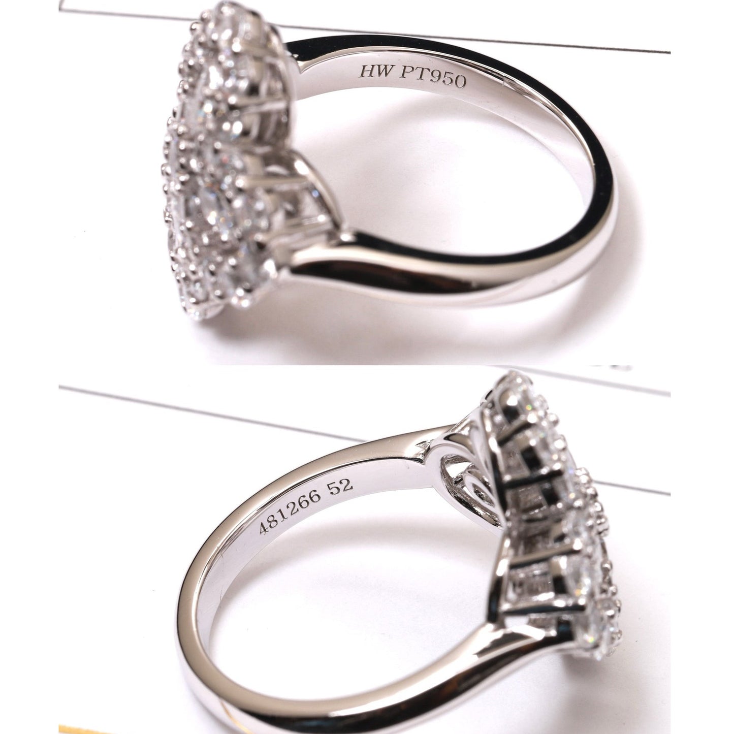[LORA]LOOP RING FULL MOTIF DIAMOND 16MM SILVE
