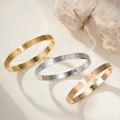 [LORA] LOVE BRACELET 6.1MM BRUSHED