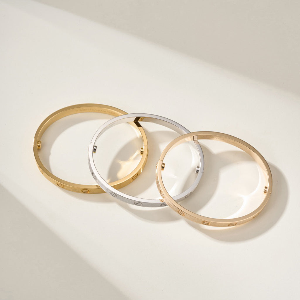 [LORA] LOVE BRACELET 6.1MM BRUSHED