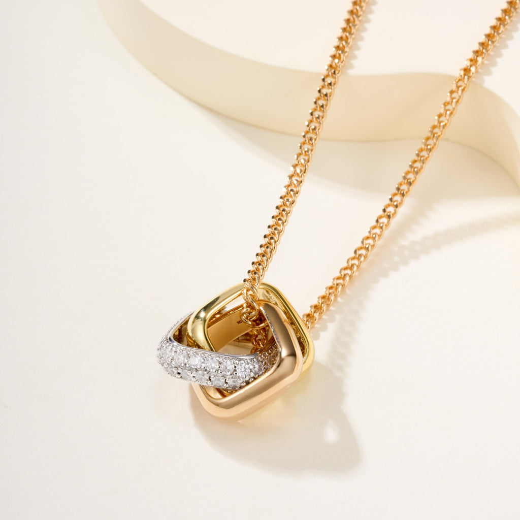 [LORA] TRINITY CUSHION NECKLACE COLLECTION