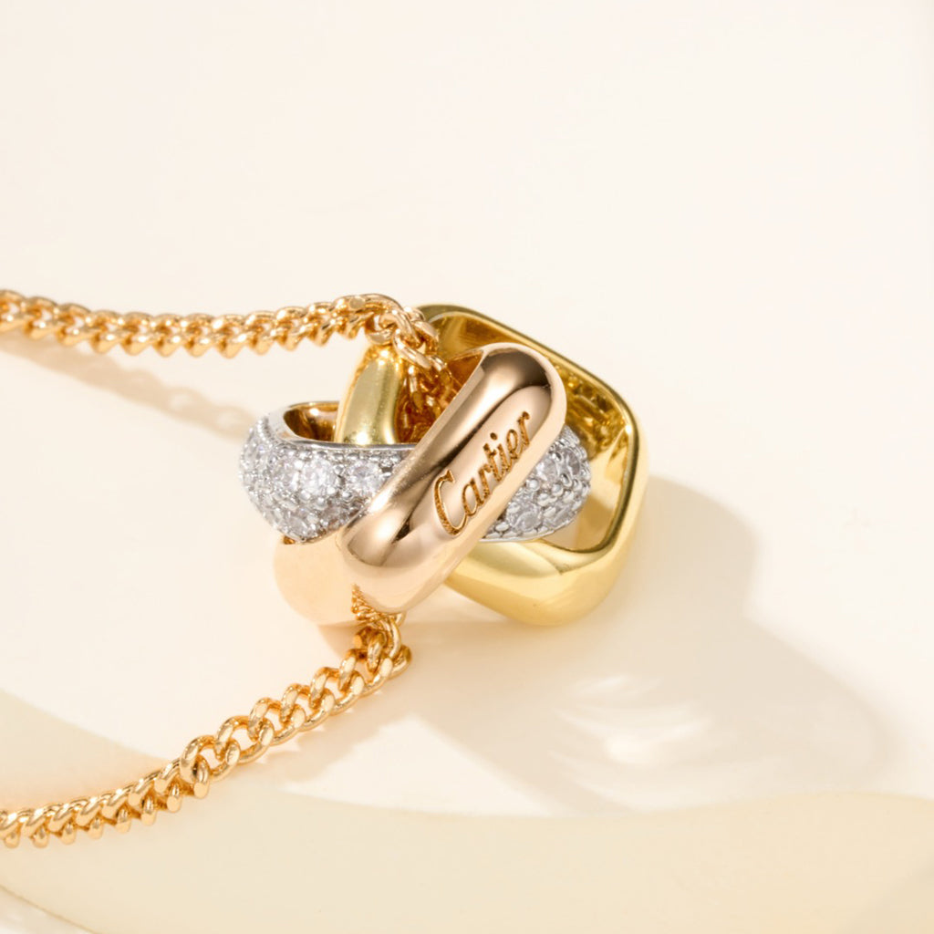 [LORA] TRINITY CUSHION NECKLACE COLLECTION