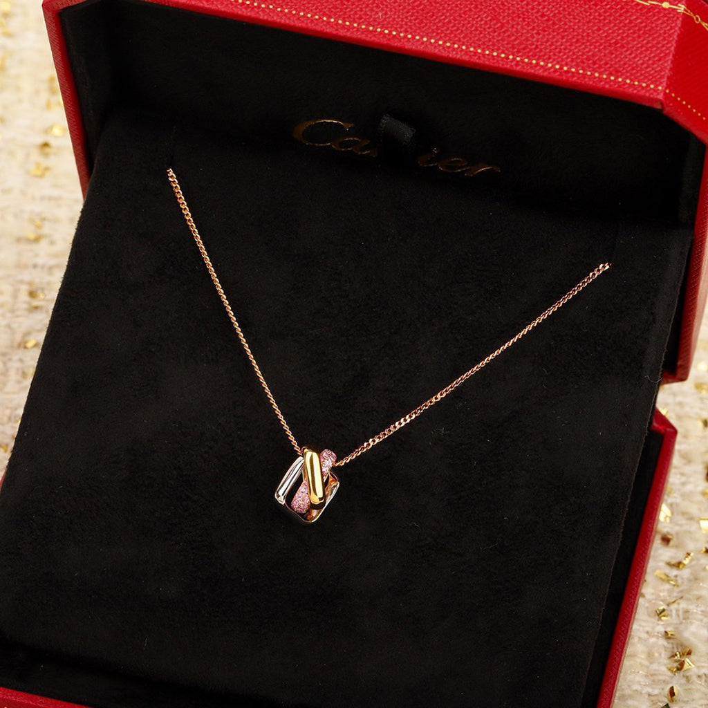 [LORA] TRINITY CUSHION NECKLACE COLLECTION