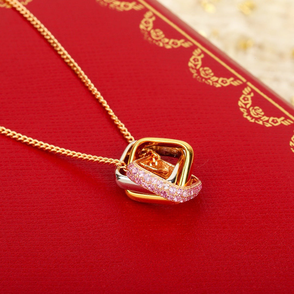[LORA] TRINITY CUSHION NECKLACE COLLECTION