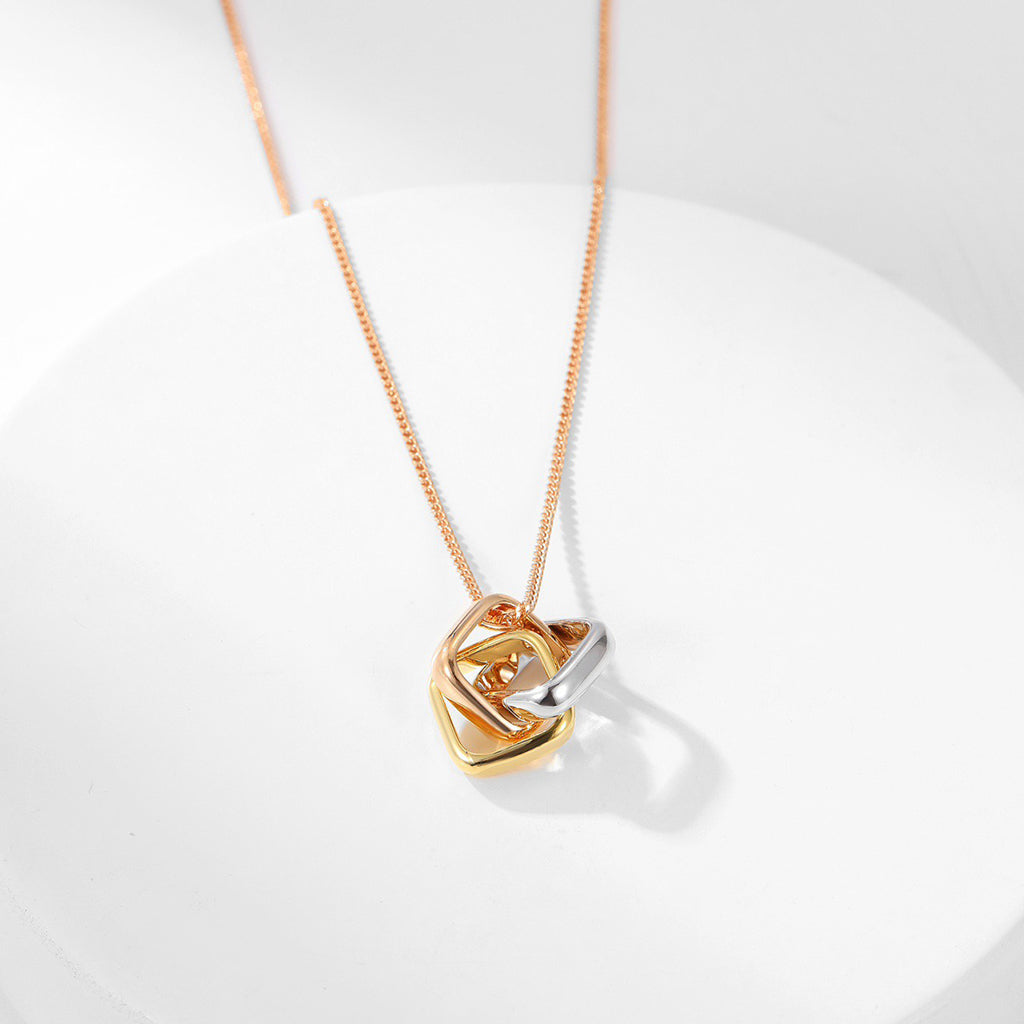 [LORA] TRINITY CUSHION NECKLACE COLLECTION
