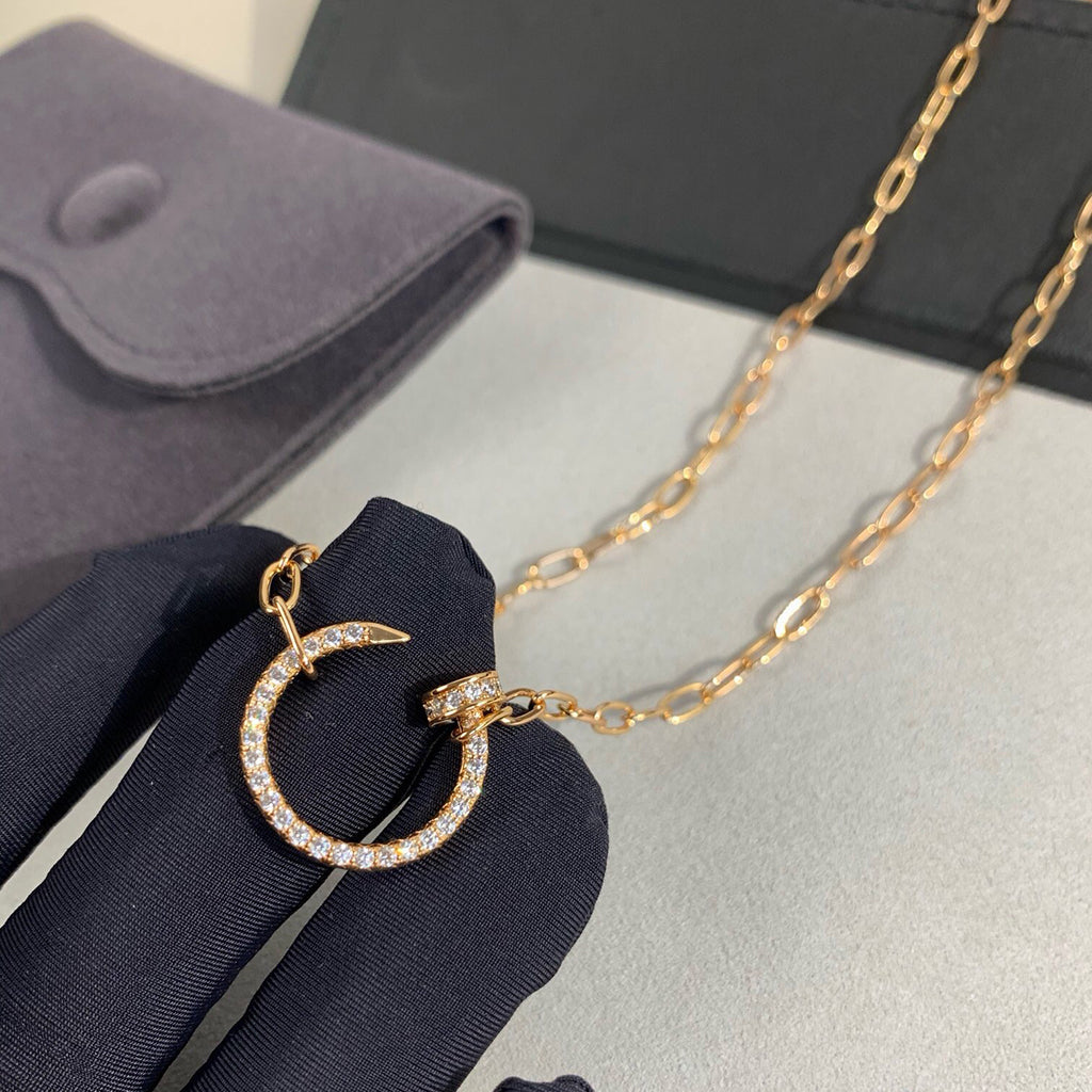 [LORA] JUSTE NECKLACE FULL DIAMONDS