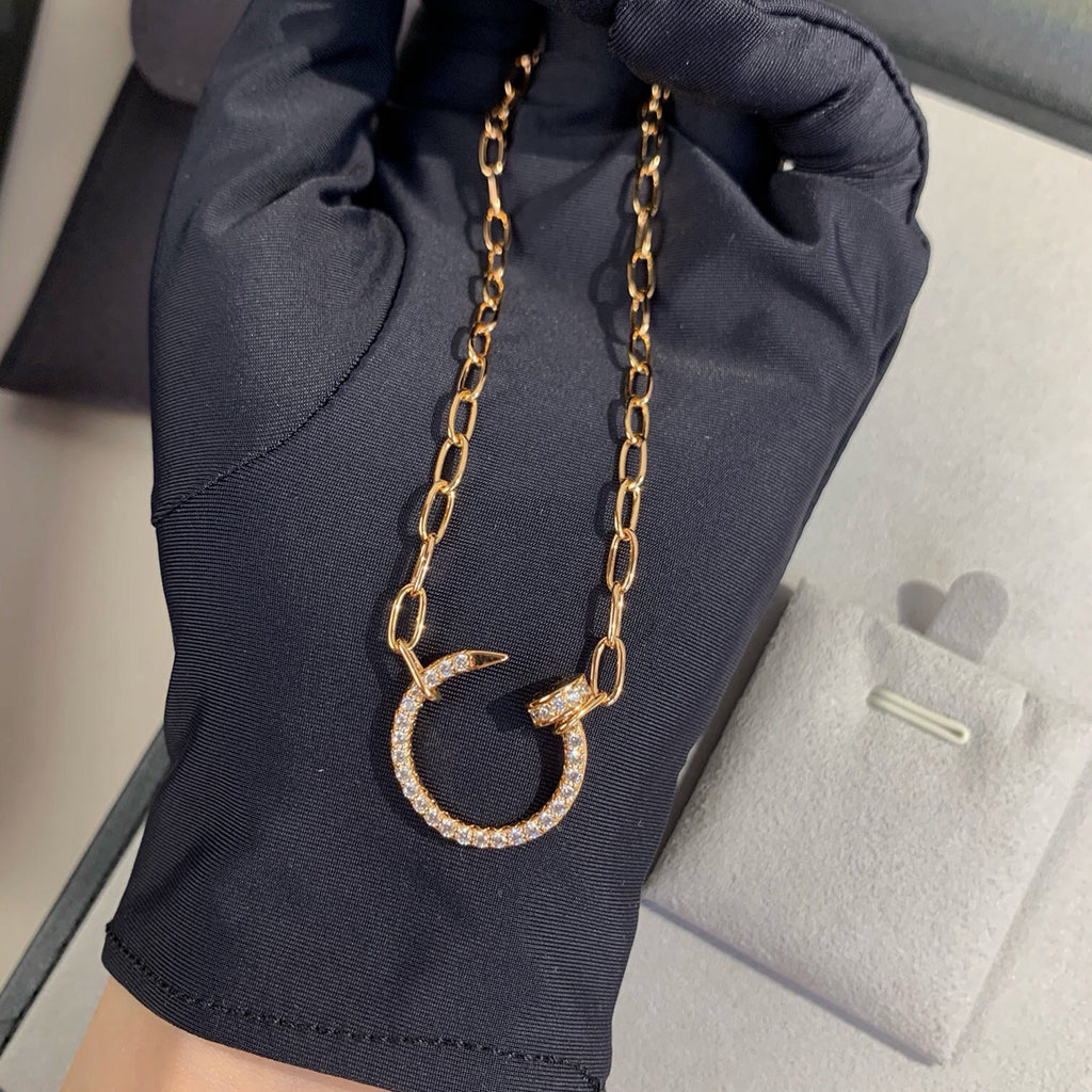 [LORA] JUSTE NECKLACE FULL DIAMONDS