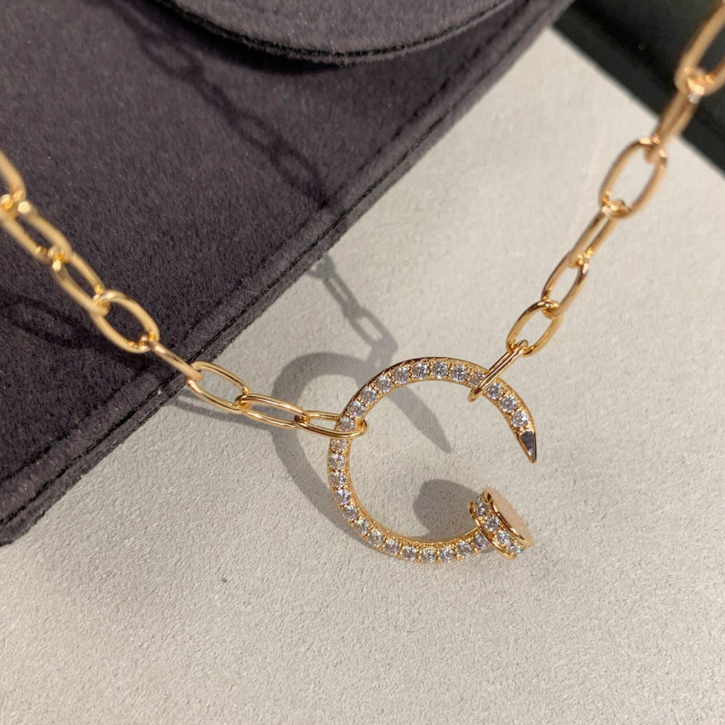 [LORA] JUSTE NECKLACE FULL DIAMONDS