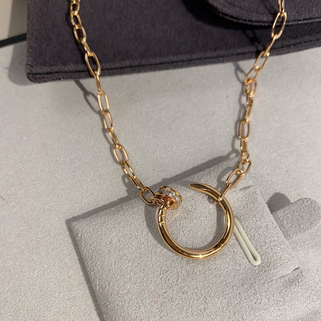 [LORA] JUSTE NECKLACE FULL DIAMONDS