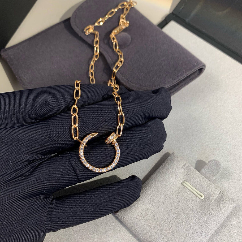 [LORA] JUSTE NECKLACE FULL DIAMONDS
