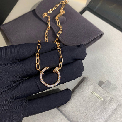 [LORA] JUSTE NECKLACE FULL DIAMONDS