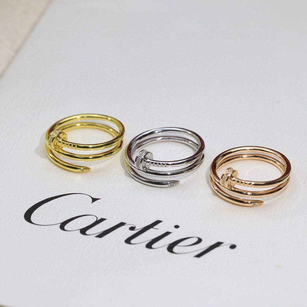 [LORA] JUSTE RING 4.8MM HALF DIAMOND