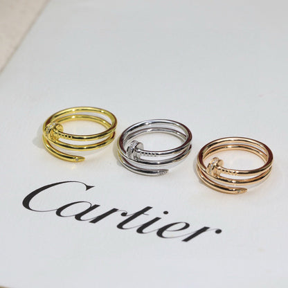 [LORA] JUSTE RING 4.8MM HALF DIAMOND