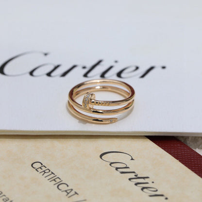 [LORA] JUSTE RING 4.8MM HALF DIAMOND