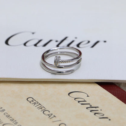 [LORA] JUSTE RING 4.8MM HALF DIAMOND