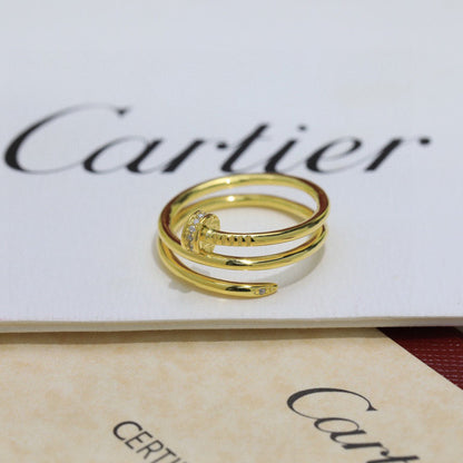 [LORA] JUSTE RING 4.8MM HALF DIAMOND