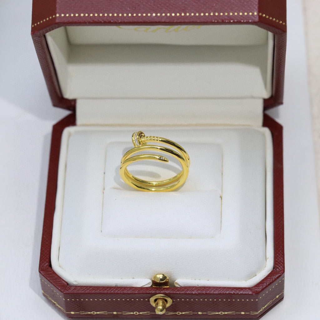 [LORA] JUSTE RING 4.8MM HALF DIAMOND