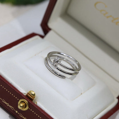 [LORA] JUSTE RING 4.8MM HALF DIAMOND