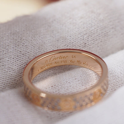 [LORA] LOVE RING 4.0MM DIAMOND PAVED