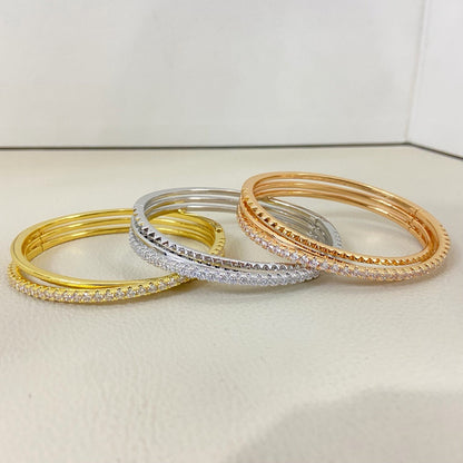 [LORA] ETINCELLE HALF-PAVED DIAMOND BRACELET