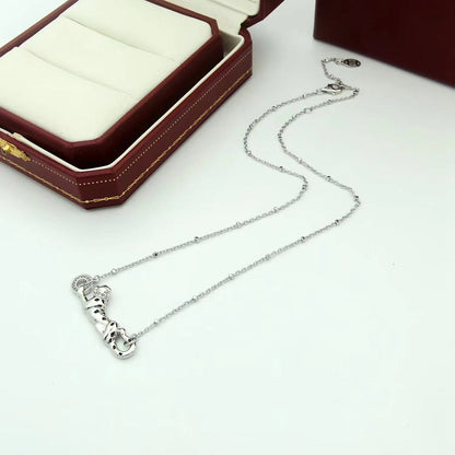 [LORA] PANTHERE FULL DIAMOND NECKLACE