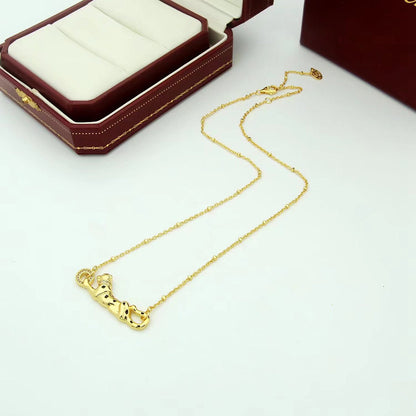 [LORA] PANTHERE FULL DIAMOND NECKLACE