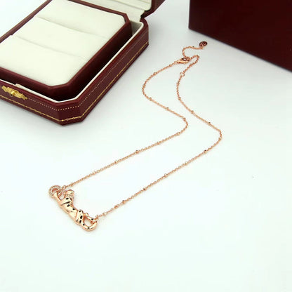 [LORA] PANTHERE FULL DIAMOND NECKLACE