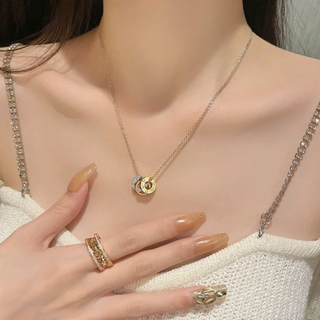 [LORA] LOVE 6 DIAMOND PENDANT NECKLACE