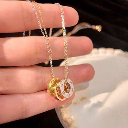 [LORA] LOVE 6 DIAMOND PENDANT NECKLACE