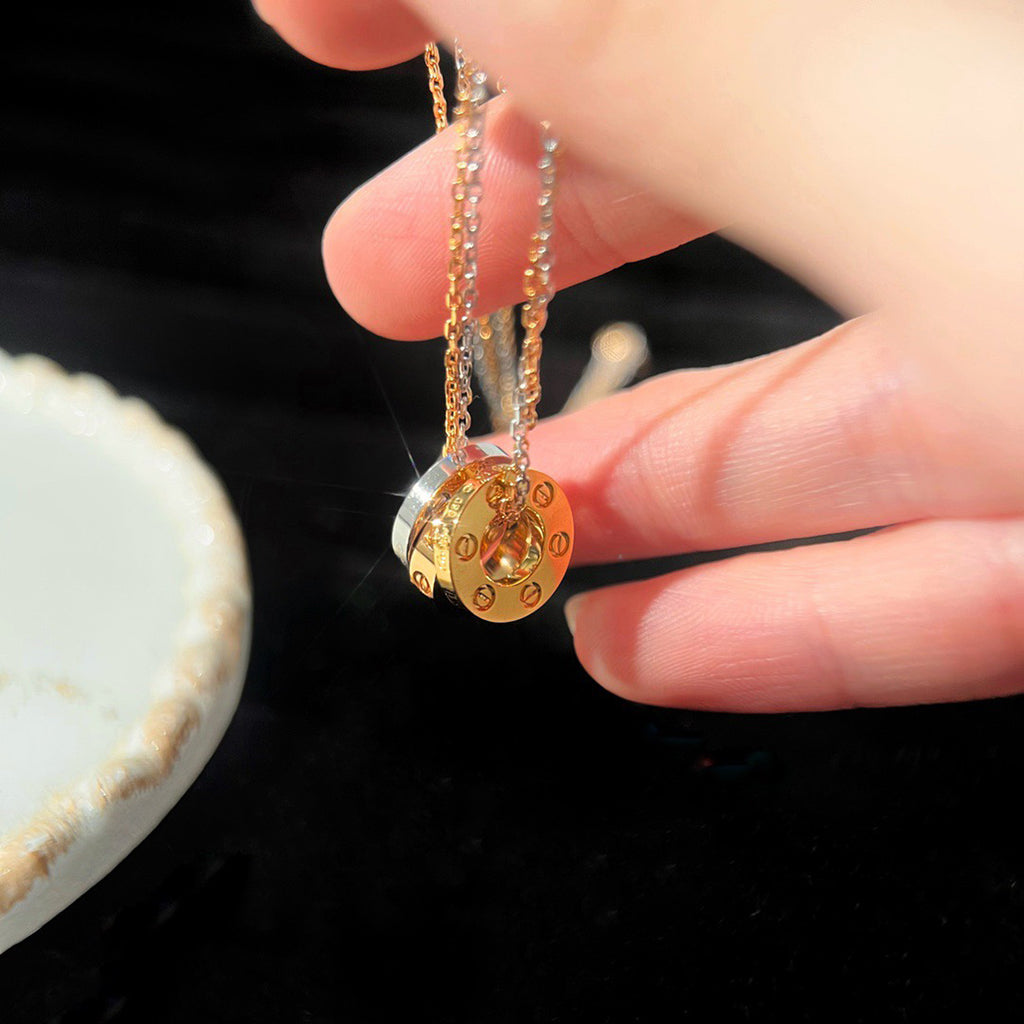 [LORA] LOVE 6 DIAMOND PENDANT NECKLACE