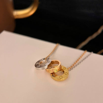 [LORA] LOVE 6 DIAMOND PENDANT NECKLACE