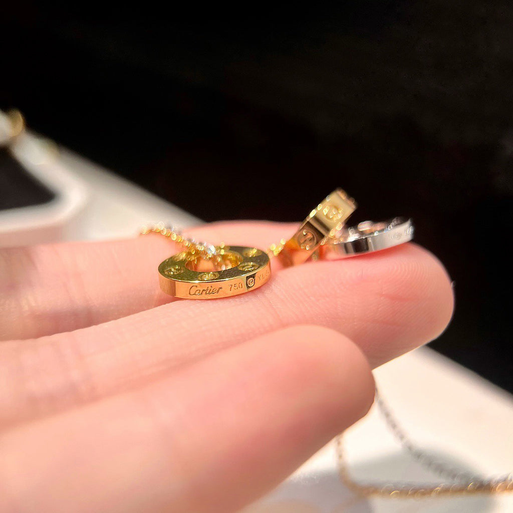 [LORA] LOVE 6 DIAMOND PENDANT NECKLACE
