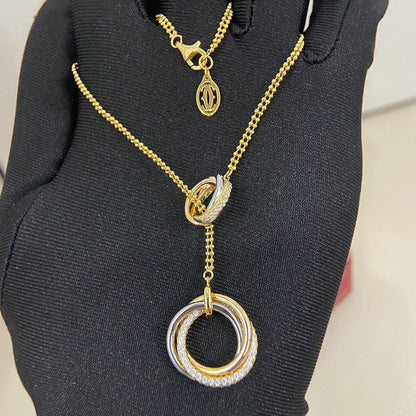[LORA] TRINITY DIAMONDS NECKLACE