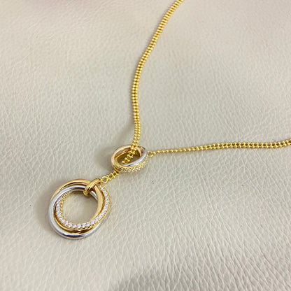 [LORA] TRINITY DIAMONDS NECKLACE