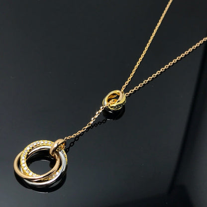 [LORA] TRINITY DIAMONDS NECKLACE