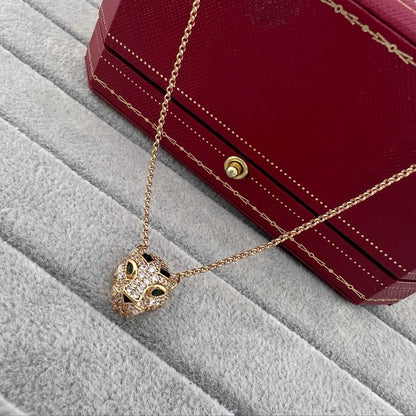 [LORA] PANTHERE FULL DIAMOND NECKLACE