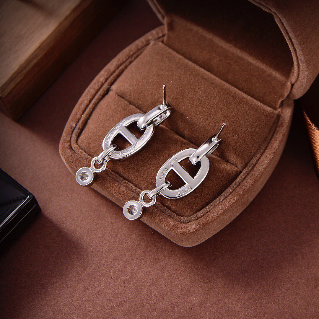 [LORA]HM CHAINE DIAMOND EARRINGS