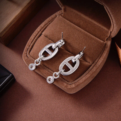 [LORA]HM CHAINE DIAMOND EARRINGS