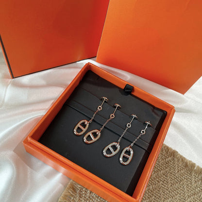 [LORA]CHAINE TASSEL EARRINGS